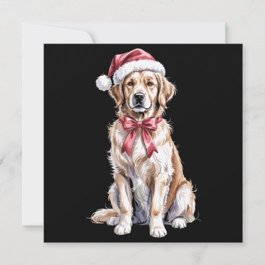 Kerstmis Golden Retriever Liefhebber Hond Mama  Feestdagenkaart (Voorkant)
