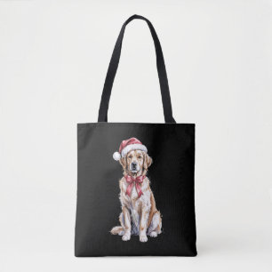 Kerstmis Golden Retriever Liefhebber Hond Mama Tote Bag