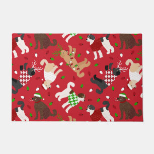 Kerstmis Goldendole Labradoodle Deurmat