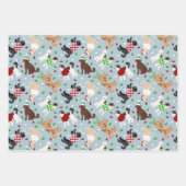 Kerstmis Goldendole Labradoodle Inpakpapier Vel (Voorkant 2)