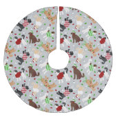 Kerstmis Goldendole Labradoodle Kerstboom Rok (Voorkant)