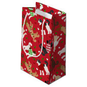 Kerstmis Goldendole Labradoodle Klein Cadeauzakje (Achterkant Gekanteld)