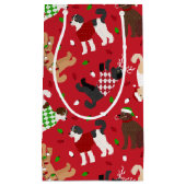 Kerstmis Goldendole Labradoodle Klein Cadeauzakje (Voorkant)