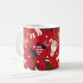 Kerstmis Goldendole Labradoodle Koffiemok (Voorkant links)