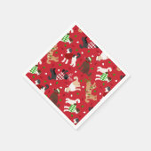 Kerstmis Goldendole Labradoodle Napkins Servet (Hoek)