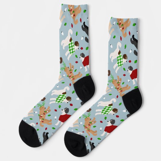 Kerstmis Goldendole Labradoodle Socks Sokken (Links)