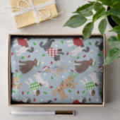 Kerstmis Goldendole Labradoodle Tissue Paper Tissuepapier (Geschenk)