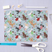 Kerstmis Goldendole Labradoodle Tissue Paper Tissuepapier (Craft)