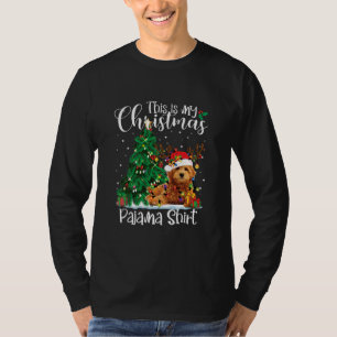 Kerstmis Goldendole Reindeer Funny Pajama Dog T-shirt