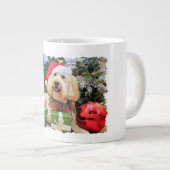 Kerstmis - GoldenDoodle - Bella Grote Koffiekop (Voorkant rechts)