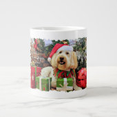 Kerstmis - GoldenDoodle - Bella Grote Koffiekop (Voorkant)