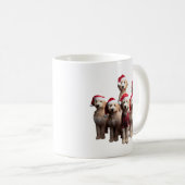 Kerstmis Goldendoodle, Kerstmis Labradoodle Hond Koffiemok (Voorkant rechts)