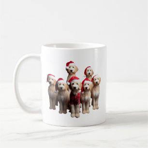 Kerstmis Goldendoodle, Kerstmis Labradoodle Hond Koffiemok