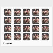 Kerstmis Goldendoodle, Kerstmis Labradoodle Hond Vierkante Sticker (Vel)