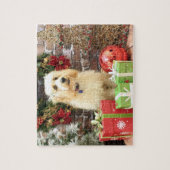 Kerstmis - GoldenDoodle - Mazy Legpuzzel (Verticaal)