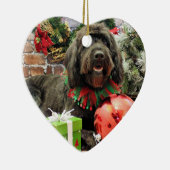 Kerstmis - GoldenDoodle - Nederlands Keramisch Ornament (Rechts)