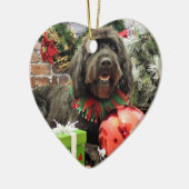 Kerstmis - GoldenDoodle - Nederlands Keramisch Ornament (Links)