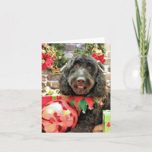 Kerstmis - GoldenDoodle - Pearl Jam Feestdagen Kaart