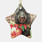 Kerstmis - GoldenDoodle - Pearl Jam Keramisch Ornament (Links)