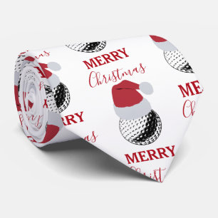 Kerstmis Golf Ball Sport Feestelijk Stropdas