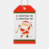 Kerstmis Golf Cadeaulabel (Voorkant)