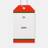 Kerstmis Golf Cadeaulabel (Achterkant)