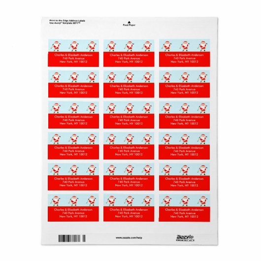 Kerstmis Golf Etiket (Full Sheet)
