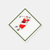Kerstmis Golf Feest Servet (Hoek)
