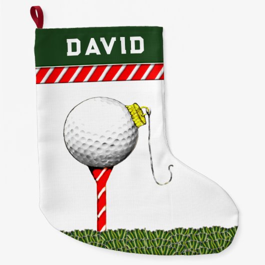 Kerstmis golf grote kerstsok (Voorkant)