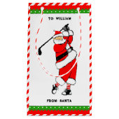 Kerstmis Golf Klein Cadeauzakje (Voorkant)