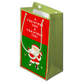Kerstmis Golf Klein Cadeauzakje (Voorkant Gekanteld)