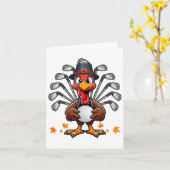 Kerstmis Golf Kostuum Kalkoen Matching Speler L Kaart (Gele Bloem)