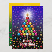 Kerstmis Golf Merry Christmas-vakantiedesign Feestdagenkaart (Voorkant / Achterkant)