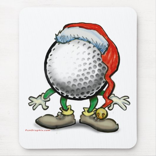 Kerstmis golf muismat (Voorkant)