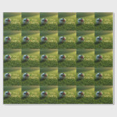 Kerstmis-golf op Putting Green Cadeaupapier (Vlak)