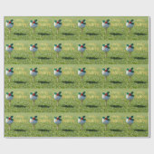 Kerstmis-golf op Putting Green Cadeaupapier (Vlak)