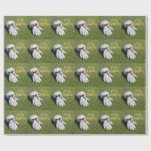 Kerstmis-golf op Putting Green Cadeaupapier (Vlak)