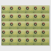 Kerstmis-golf op Putting Green Cadeaupapier (Vlak)