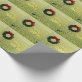 Kerstmis-golf op Putting Green Cadeaupapier (Hoek)