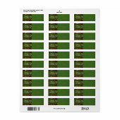 Kerstmis golf op putting green etiket (Full Sheet)