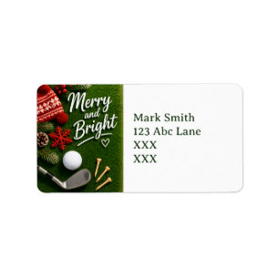 Kerstmis golf thema etiket