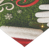 Kerstmis golf thema korte tafelloper (Hoek)