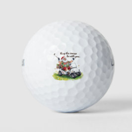 Kerstmis golf thema met Sinterklaas Golfballen