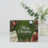 Kerstmis golf thema op putting green (Staand voorkant)