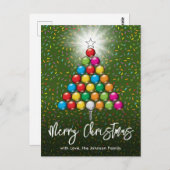 Kerstmis golf vakantie ontwerp briefkaart (Voorkant / Achterkant)