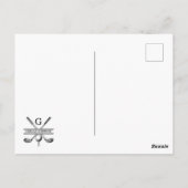 Kerstmis golf vakantie ontwerp briefkaart (Achterkant)