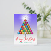 Kerstmis golf vakantie ontwerp briefkaart (Staand voorkant)