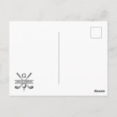 Kerstmis golf vakantie ontwerp briefkaart (Achterkant)