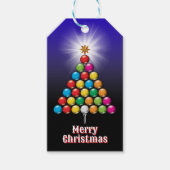 Kerstmis golf vakantie ontwerp cadeaulabel (Voorkant)