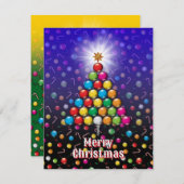 Kerstmis Golf Vakantie Ontwerp Feestdagenkaart (Voorkant / Achterkant)